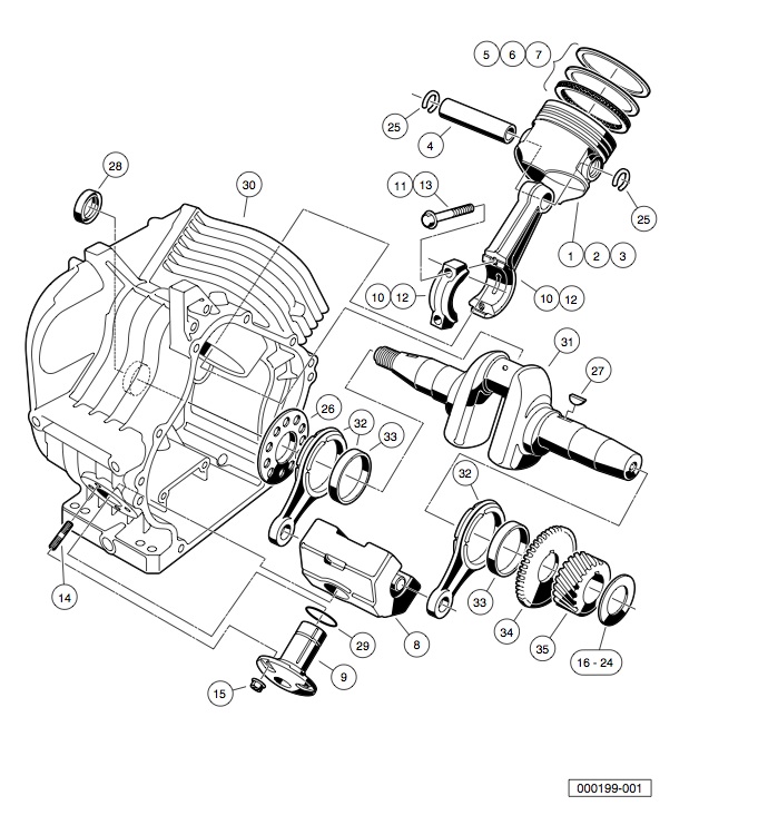 ENGINE - FE290 ENGINE – CRANKCASE AND CRANKSHAFT