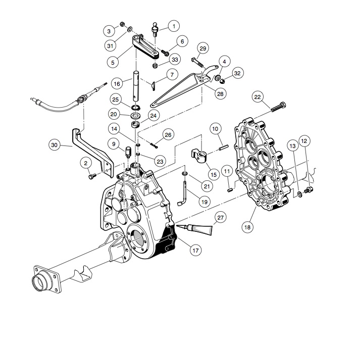 UNITIZED TRANSAXLE - GEAR CASES AND BRACKETS