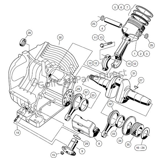 engine fe290 engine crankcase and crankshaft club engine fe290 engine crankcase and crankshaft club