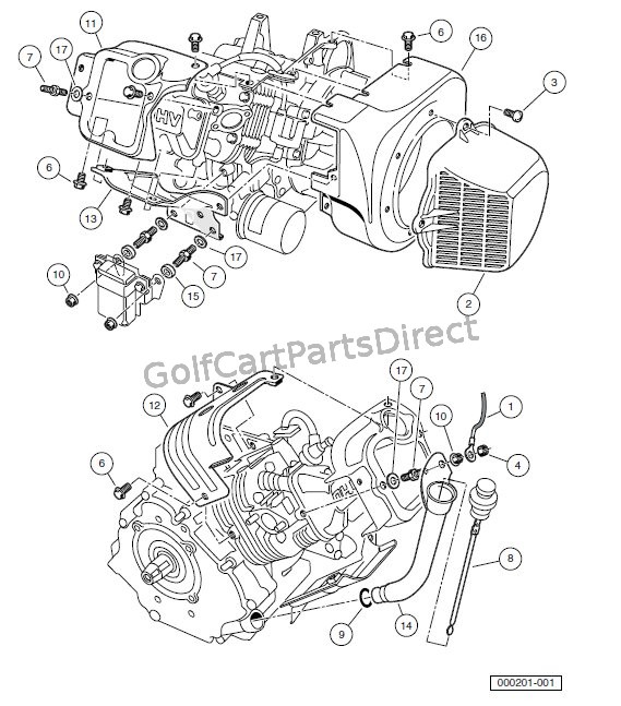 ENGINE - FE350 ENGINE WITH ACR(AUTOMATIC COMPRESSION RELEASE) – SHROUDS AND BRACKETS