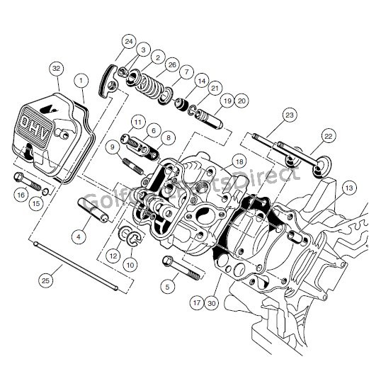 ENGINE - AS11 FE350 ENGINE – CYLINDER HEAD