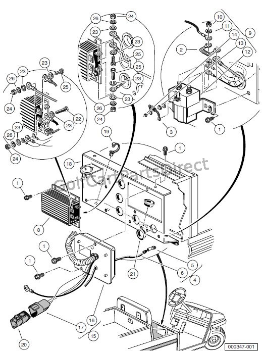 OBC COMPUTER, CONTROLLER, AND SOLENOID – TURF/CARRYALL 2 POWERDRIVE VEHICLES