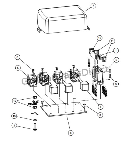 ELECTRICAL COMPONENT BOX, DIESEL VEHICLES