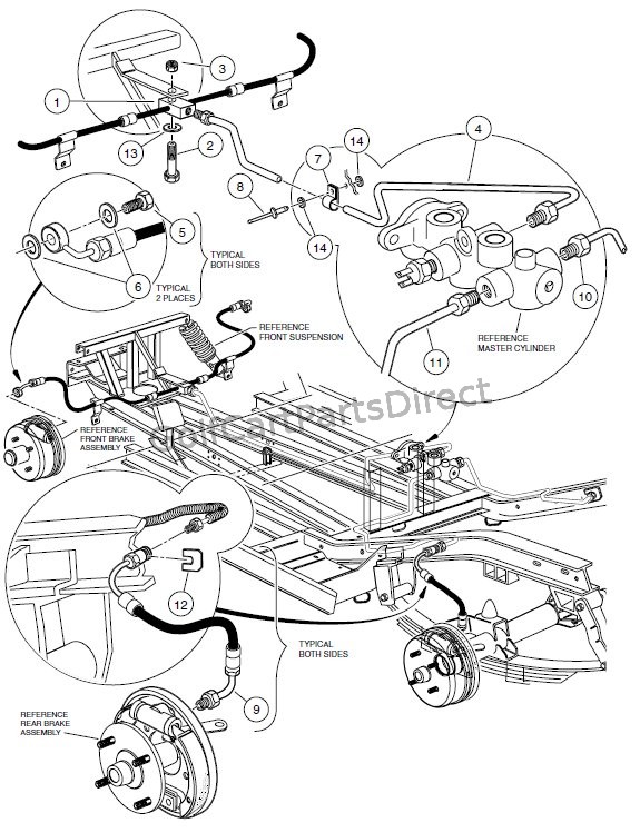 BRAKE SYSTEM, HYDRAULIC  - PIONEER 1200 VEHICLES