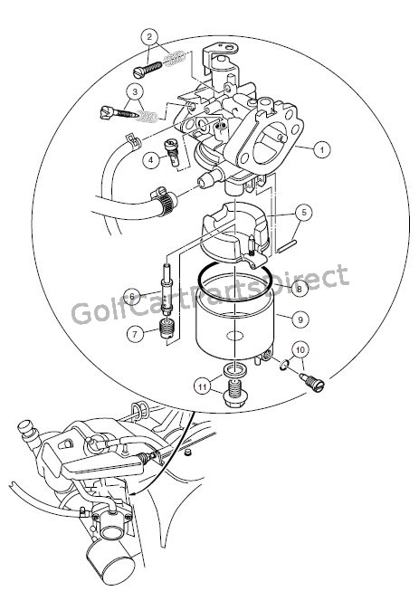 CARBURETOR ASSEMBLY, FE400 ENGINE