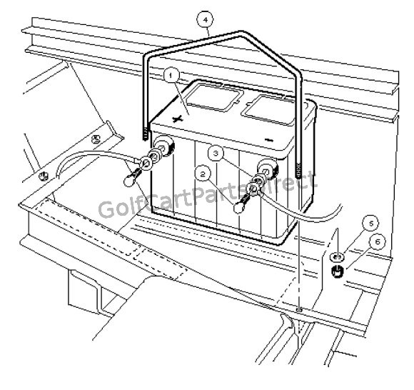 Battery Mounting - Gasoline Vehicle