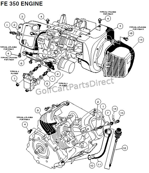 FE 350 Engine - Carryall 2 plus and 6 – Part 1