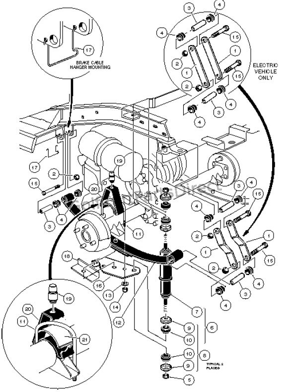 1997 Carryall 1, 2 & 6 by Club Car Club Car parts & accessories