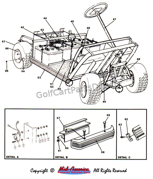 1984-1991 Club Car DS Electric - Club Car parts & accessories