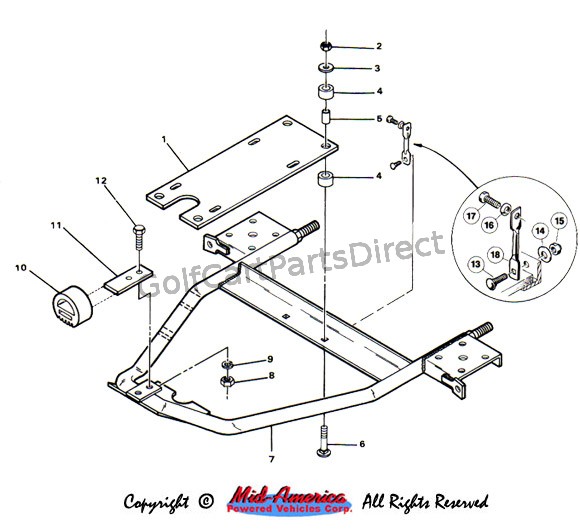 Inner Frame Assy. - Club Car parts & accessories