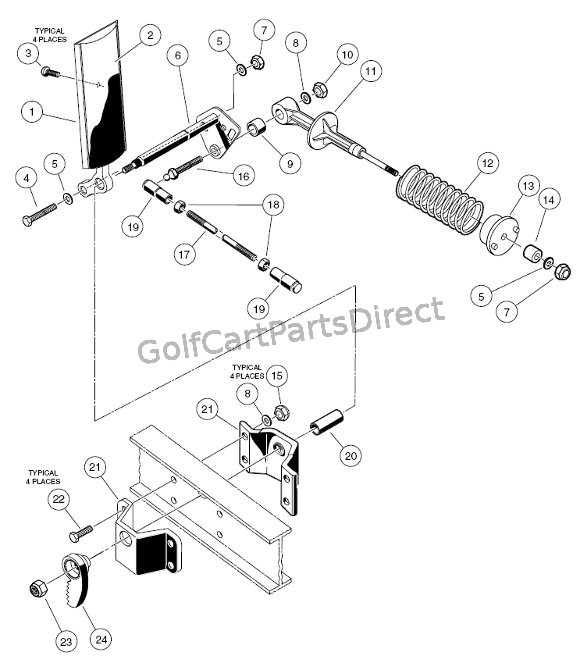 1997 Club Car Gas DS or Electric - Club Car parts ... gas club car parts diagram schematics 