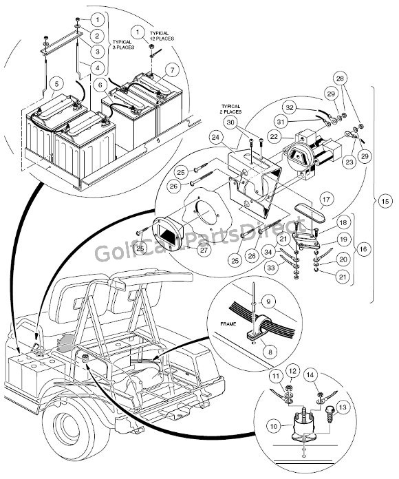 Charger & Battery Mounting - 36V