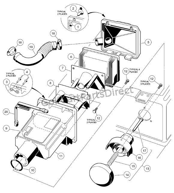 1997 Club Car Gas DS or Electric Club Car parts & accessories