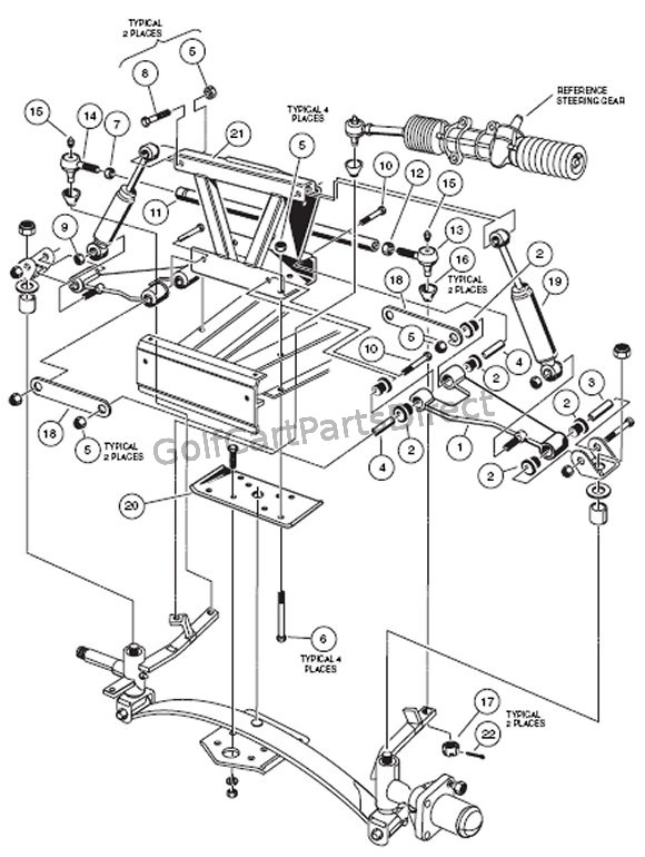Front Suspension - Upper - Club Car parts & accessories