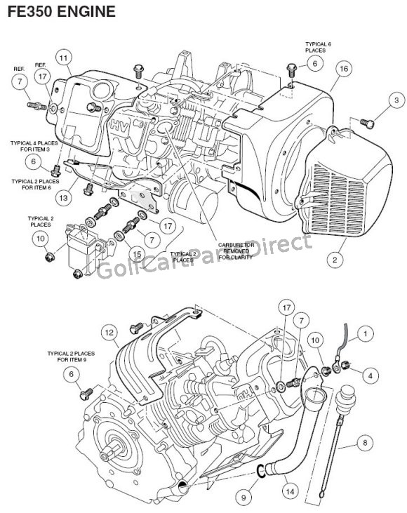 2004-2007 Club Car Precedent Gas or Electric - Club Car parts & accessories