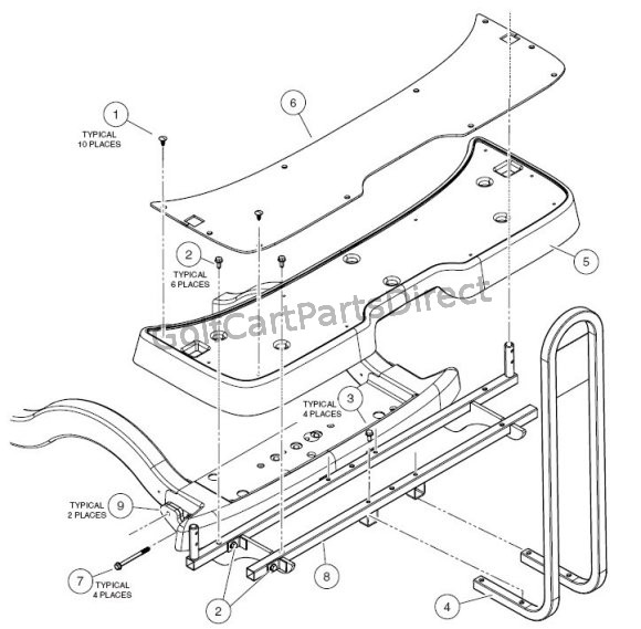 Footrest - Rear Seat