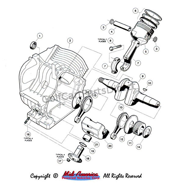 FE 350 Engine VI - Club Car parts & accessories
