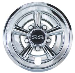 WHEEL COVER, 8 SS CHROME