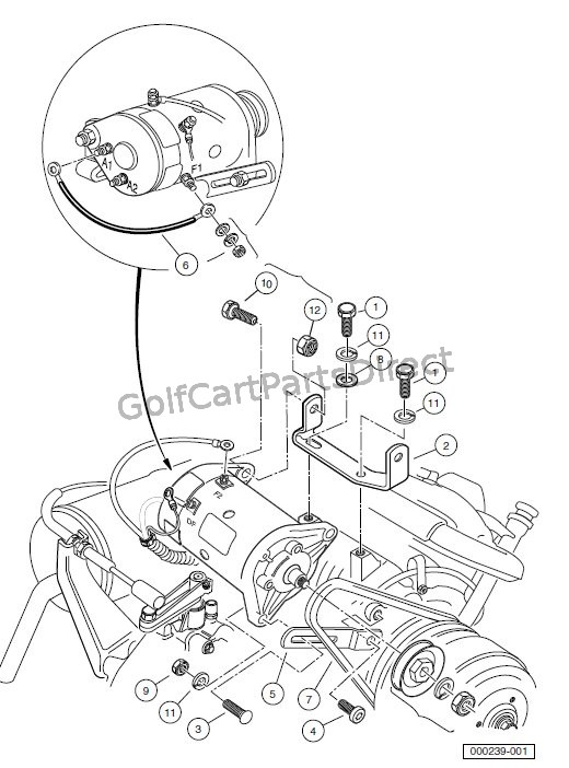 STARTER/GENERATOR MOUNTING – TURF/CARRYALL 2,252,2XRT,6 ... for a ez go gas golf cart starter generator wiring diagram 