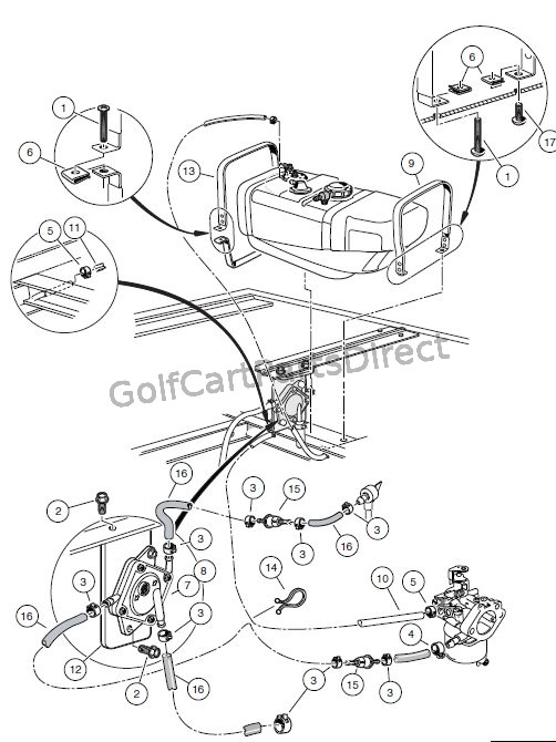 FUEL SYSTEM – TURF/CARRYALL 2, XRT, AND CARRYALL 2 PLUS ... 97 club car headlight wiring diagram 