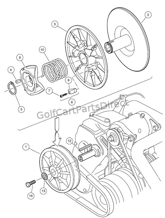 club car clutch diagram wiring diagram de Club Car Air Filter Diagram 2000 2005 carryall 1, 2 \u0026 6 by club car club car parts \u0026 accessories two turf club car clutch diagram club car clutch diagram