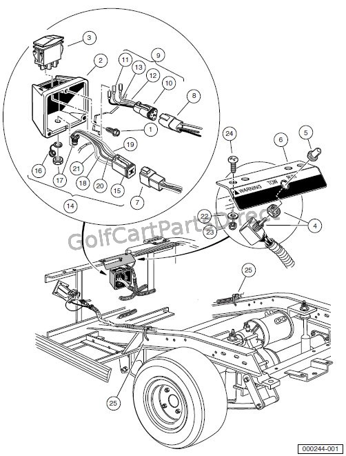2000-2005 Carryall 1, 2 & 6 by Club Car - Club Car parts ... wiring diagram for 1999 48 volt club car 