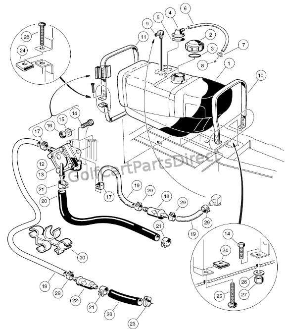 Fuel System - Club Car parts & accessories 1998 ezgo ignition switch wiring diagram 