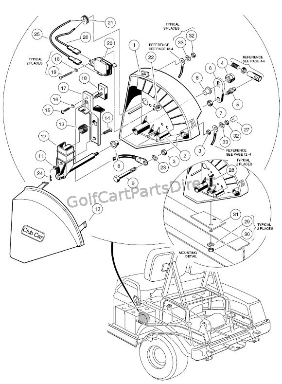 1997 Club Car Gas DS or Electric - Club Car parts ... powerdrive 2 wiring diagram 