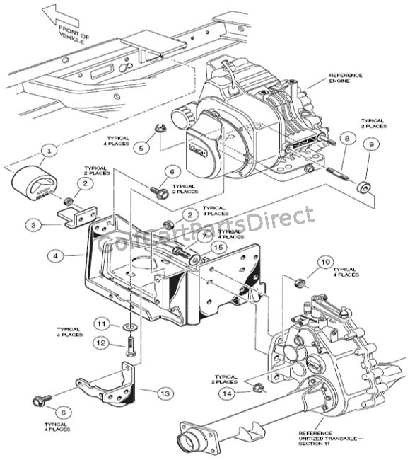 2000-2005 Club Car DS Gas or Electric - Club Car parts ... melex electric golf cart wiring diagram 