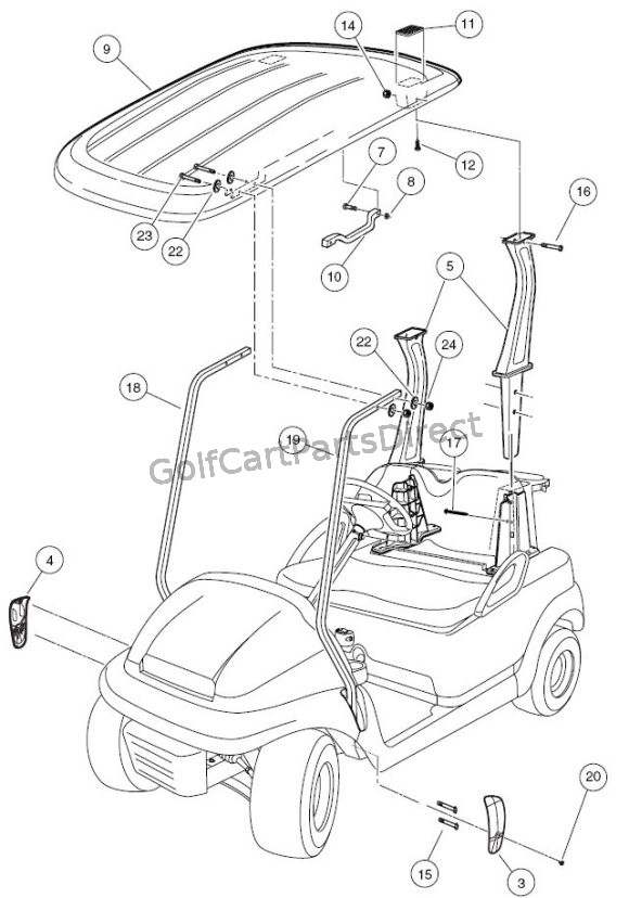 Canopy - GolfCartPartsDirect club car golf cart wiring diagram 2012 