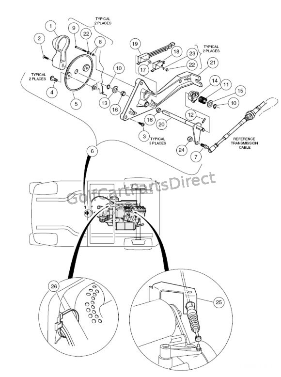 2004-2007 Club Car Precedent Gas or Electric - Club Car ... 1999 club car ds wiring diagram 