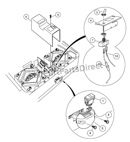 Forward/Reverse & Tow/Run Switch - Club Car parts ... 2005 ez go golf cart wiring diagram 