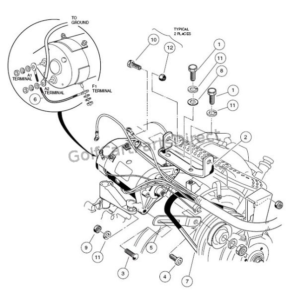 2004-2007 Club Car Precedent Gas or Electric - Club Car ... club car ds wiring diagram ignition 