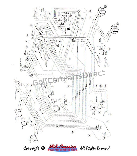 1991 Club Car Wiring Diagram from www.golfcartpartsdirect.com